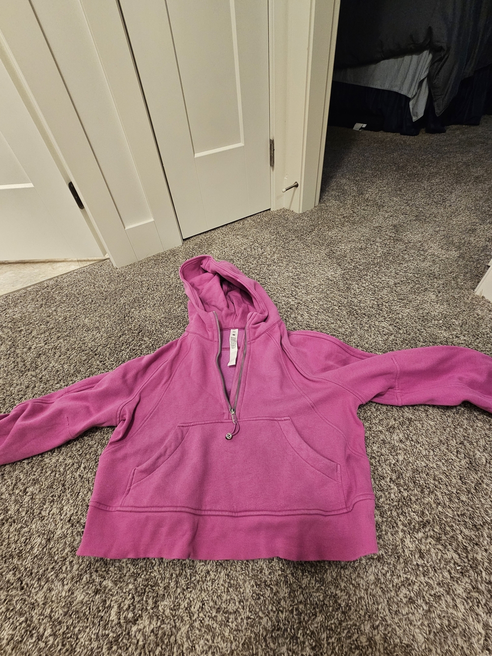 lululemon athletica Pink Half-Zip Hoodie